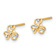 14k Yellow Gold Cubic Zirconia and Freshwater Cultured Pearl Stud Earrings