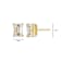 Emerald Cut Moissanite 14k Yellow Gold Over Silver Stud Earrings 2.02ctw DEW