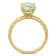 2.33ctw Green Quartz 14k Yellow Gold Ring