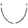 Eilat Stone Beaded Necklace In Sterling Silver