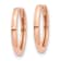 10k Rose Gold 1/2" Round Hinged Hoop Earrings
