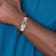 Black Leather and Stainless Steel Antiqued and Polished 8.25-inch Bracelet