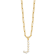 Gold Tone Sterling Silver 3-5.5mm Freshwater Cultured Pearl LETTER J
18-inch Necklace