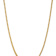 14k Yellow Gold Polished Solid 3.7mm Franco Link 18 Inch Chain