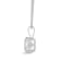 White Cubic Zirconia 14k White Gold Pendant With Chain 2.00ctw