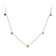 Multi-Gemstone Heart Station Necklace In 18K Rose Gold Over Sterling
Silver 2.02ctw