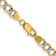 14k Yellow Gold and Rhodium Over 14k Yellow Gold 5.2mm Pave Curb 16 Inch Chain