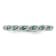 Sterling Silver Stackable Expressions Lab Created Emerald Ring 0.22ctw
