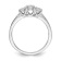 Rhodium Over 14K White Gold Lab Grown Diamond SI1/SI2, G H I, 3-Stone
Engagement Ring