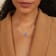Lab Created Blue Opal and White CZ Accents Rhodium Over Sterling Silver
Pendant Style Necklace