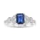 1.15ctw Sapphire and Diamond Ring in 14k White Gold