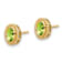 10k Yellow Gold 0.9ctw Oval Peridot August Birthstone Stud Earrings