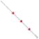 Sterling Silver Polished and Red Enamel Heart with 1-inch Extensions
Children's Bracelet
