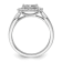 Rhodium Over 14K White Gold Lab Grown Diamond VS/SI GH, Cluster Ring 0.497ctw