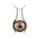 10-10.5mm Cultured Tahitian Pearl With Diamond 14k White Gold Pendant