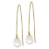14K Yellow Gold 7-8mm White Teardrop Freshwater Cultured Pearl Box Chain
Threader Earrings