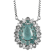 Sterling Silver Mixed Grandidierite and White Zircon Necklace 2.76ctw