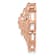 14k Rose Gold Diamond Fancy Flower Chain Slide