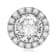 White Cubic Zirconia 14k White Gold Earrings With Velvet Gift Box 1.20ctw