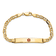 14k Yellow Gold Medical Red Enamel Mariner Link ID Bracelet