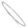 Rhodium Over 14k White Gold 2mm Diamond-Cut and Polished Slip On Bangle Bracelet