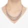 4-4.5mm Round White Freshwater Pearl Sterling Silver Multi-Strand Bib
Style Necklace