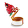 CHAS Red Cardinal on White Trinket Box