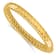 14K Yellow Gold Textured 7.8mm Bangle
