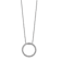 Rhodium Over 10k White Gold 0.46 ctw Diamond Circle Pendant with 18 inch
Cable Chain