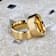 RADIATE Gold-Plated Titanium Flat Brushed Center Men's Wedding Ring With
Beveled Polished Edges 8mm