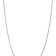 Rhodium Over 14k White Gold 1.3mm Solid Curb 22 Inch Chain