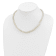 Rhodium Over Sterling Silver Multi-color Freshwater Pearl
Necklace/Bracelet/Earring Set