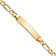 10k Yellow Gold Children's Figaro Link ID Bracelet