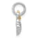 Rhodium Over Sterling Silver Yellow Polished Starfish and Shell Pendant