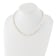 Rhodium Over Sterling Silver 7-8mm White Freshwater Pearl Earring
Bracelet Necklace Set