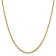14K Yellow Gold 2mm Byzantine Chain Necklace