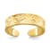 14K Yellow Gold Adjustable Scroll Pattern Toe Ring