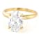 Lab-Grown Diamond Oval Solitaire Ring In 14K Gold 3.00ct
