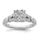 Rhodium Over 14K White Gold Lab Grown Diamond VS/SI GH, Cluster Ring 0.988ctw