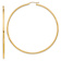 14k Yellow Gold Polished 2 9/16" Tube Hoop Earrings