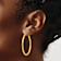 14k Yellow Gold 1 9/16" Polished Tube Hoop Earrings