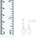 7-8mm White Cultured Freshwater Pearl and Cubic Zirconia Rhodium Over
Sterling Silver Earrings