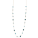 London and Swiss Blue Topaz 10K Yellow Gold Station Necklace 4.16ctw
