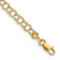 10k Yellow Gold Children's 4mm Double Link Charm Bracelet