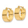 14k Yellow Gold Polished 3/8" Hoop Earrings