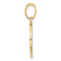 14k Yellow Gold Polished Blue Enameled Sun and Stars Pendant