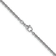 Rhodium Over Sterling Silver 3.1mm Rolo 18 Inch Chain