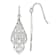 Sterling Silver Polished and Diamond-cut Fancy Filigree Dangle Earrings