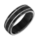 7mm Bevel-Edge Comfort Fit Band in Black Titanium