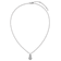 Rhodium Over Sterling Silver Double Round Cubic Zirconia Halo With 2
Inch Extension Necklace